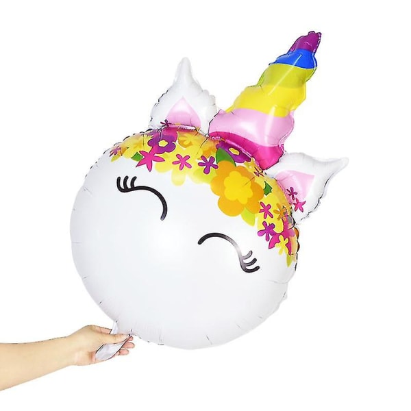 Rainbow Unicorn Balloon Number Folie Globos Kids Girl 1st Unicorn Birthday Party Unicorn-F