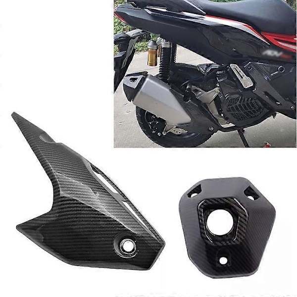2st ADV150 Avgasrör Ljuddämpare Rör Värmesköld Skydd Port Skyddskåpa för ADV150 ADV