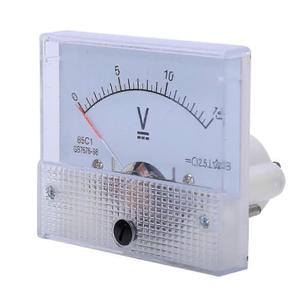 Høykvalitets 85c1 Finjusteringsskive Analog Volt Panel Meter Måler DC 0-15v