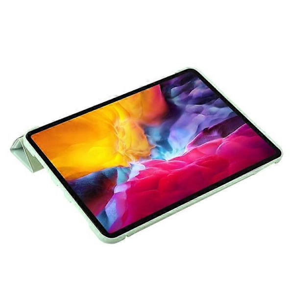 Kompatibel med iPad Pro 13 (2024) Deksel Origami Stativ Auto Sleep / Wake PU Lær+Silikon Nettbrettdeksel Green