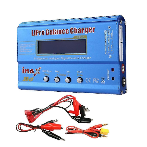 Til B6 80w Lipo Batterioplader+xt60 Lipo Nimh Li-ion Ni-cd Digital Lipro Balance Oplader Batteri S