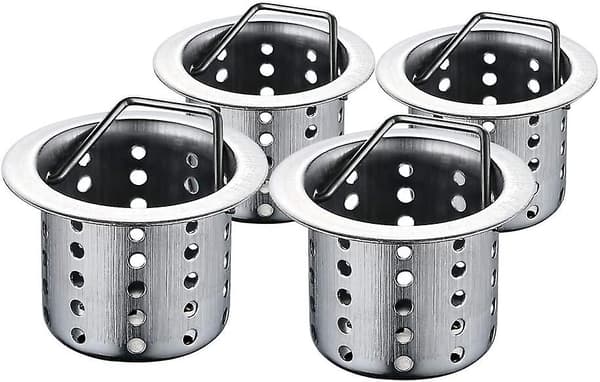 Badekar Sil (4 pakker), 3,2 cm til 4,6 cm Propp Badekar, Hårfanger Rustfritt Stål Filter Avløp Hårfanger For Badekar Vask Servant