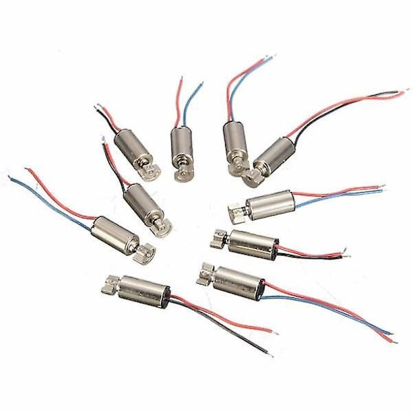 10 st Minicell Telefon Vibrationsmotor Vibrator 4x8mm DC 1.5-3v RC Leksaker