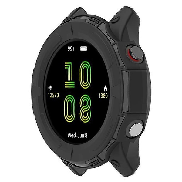 Kompatibel För Garmin Forerunner 255 Mjukt TPU Klockskydd Utskuren Design Anti-Repor Skyddande Ram Black