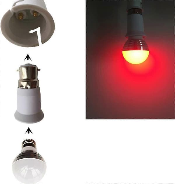 B22 - E27 lampun sovitin B22 - Edison-ruuvi E27 lampun muunninpidike valopistorasian sovitin lampunpidike valaistusosat 2pcs
