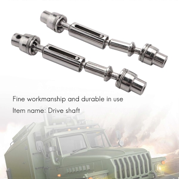 Metall Fremre Bakre Drivaksel for 1/16 B16 B36 6WD Lastebil RC Bil Reservedeler