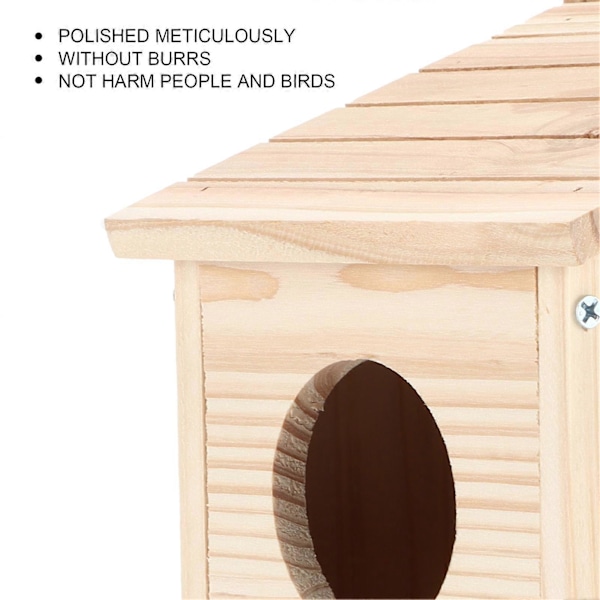Träfågelholk DIY, Säker och Naturlig Utomhusruvlåda