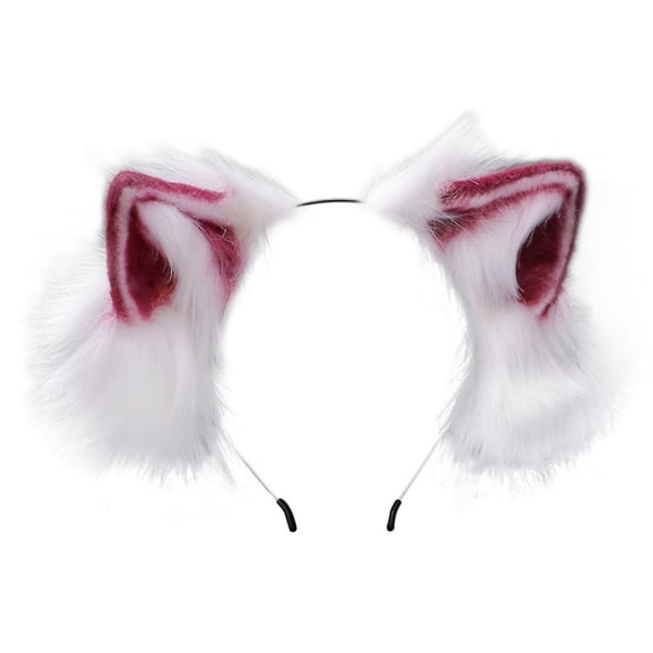 Pelsede Bøjelige Katteører Hårbøjle Fluffy Plys Dyr Lolita Cosplay Hårpynt
