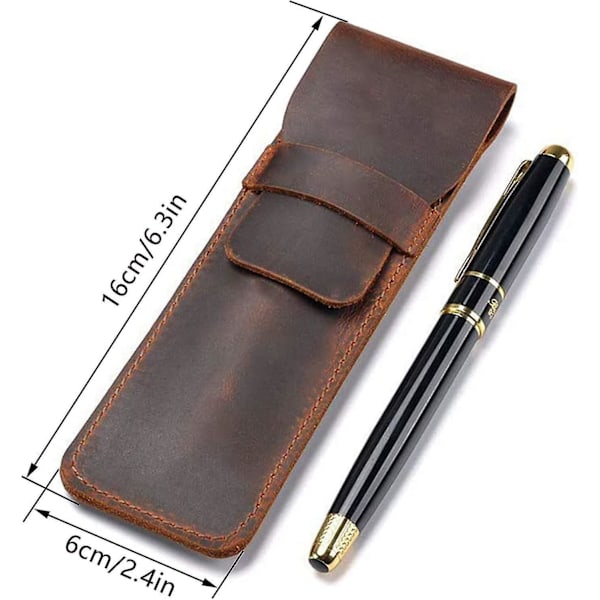 Multi Pen Etui Pen Taske Ægte Læder Håndlavet Pen Etui Læder Håndlavet Pen Etui Unisex Gave