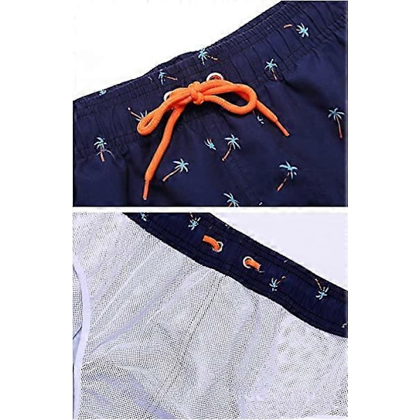 Miesten Uimashortsit Havaiji Rantashortsit Vettähylkivät Uimashortsit Surffishortsit Miesten Uimahousut Kiristysnyörillä ja Taskuilla, Hengittävät, Nopeasti KuivuvatC