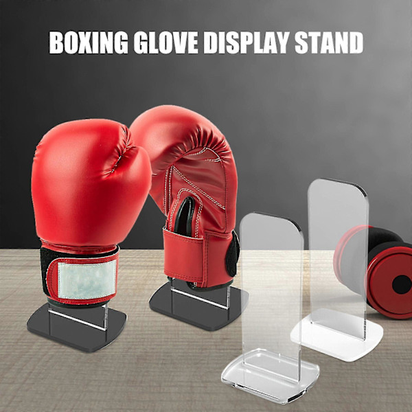 Opbevaringsholder til boksehandsker 2 stk. Akryl Vertikal Display Stand Nem Stand