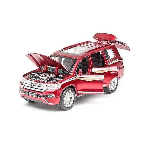 1:32 Leluauto Toyota Land Cruiser Metalliseosauto (Punainen) Redmiter @