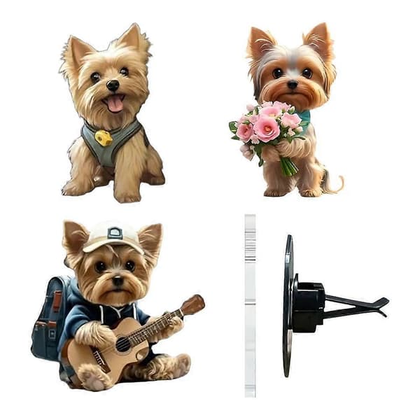 Bilventilklips, Bilventilklips, Søt Hund Luftfrisker for Biler UKK9L8 B