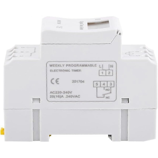 Digitaalinen ajastin, LCD-näyttö viikoittain ohjelmoitava elektroninen releaikakytkin 15A (220V)