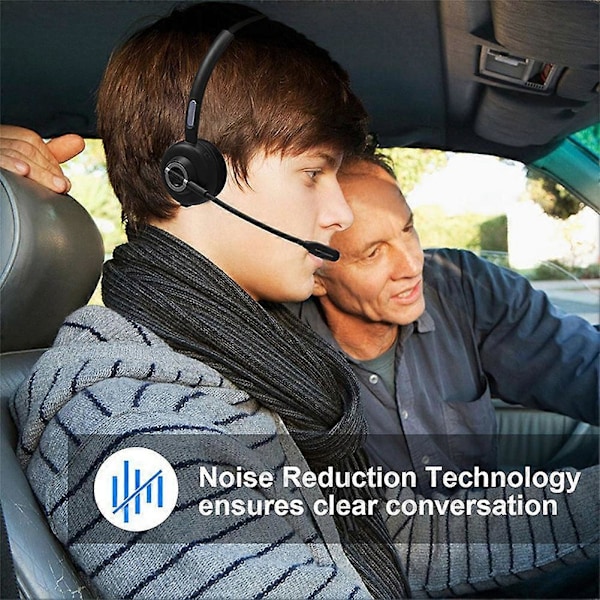 M97 Traffic Bluetooth -kuulokemikrofoni latausasemalla, BT5.0 CVC6.0 melunvaimennus, yrityskäyttöön ja asiakaspalveluun