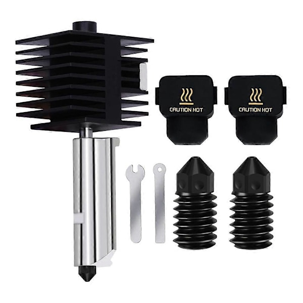 Opgraderings Hotend Kit til Bambu Lab A1/A1 Mini, Hot End Samling 0.2/0.4/0.6mm Hærdet Stål Dyse &