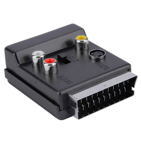 Uusin Vaihdettava Scart Uros-Naaras S-Video 3 RCA Audio Adapterimuunnin