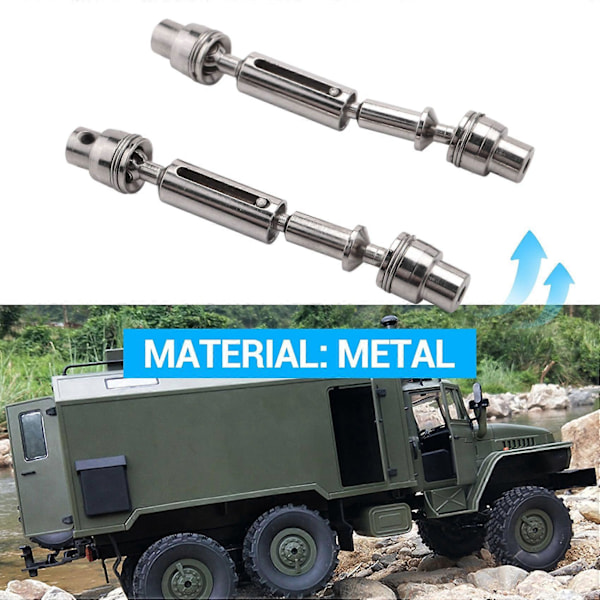 Metall Främre Bakre Drivaxel för 1/16 B16 B36 6WD Lastbil RC Bil Reservdelar