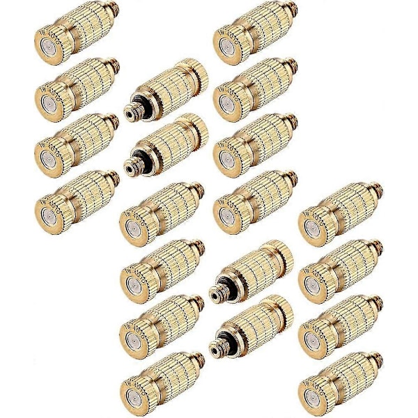 20 kpl Messinkisiä Korkeapainesumutussuuttimia 0,016\" Aukko (0,4 mm) 10/24 UNC-kierre