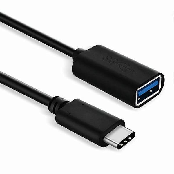 USB 3.1 Type C OTG-kabel - Han til Hun, 10 Gbps, til Google Pixel Nokia black
