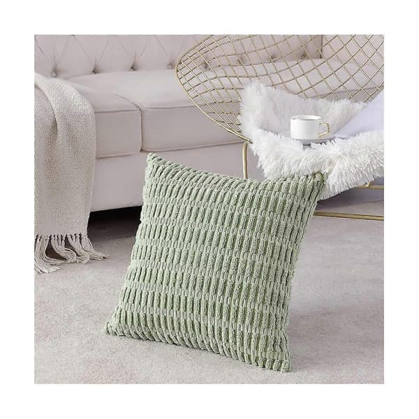 2-pak dekorative pudebetræk 45x45 cm til stue sofa seng, rustik bondegårdsstil H