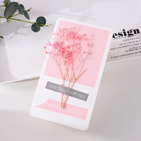 Ny Trend Morsdagsblomster Tørkede Blomster Gratulasjonskort DIY Gratulasjonskort