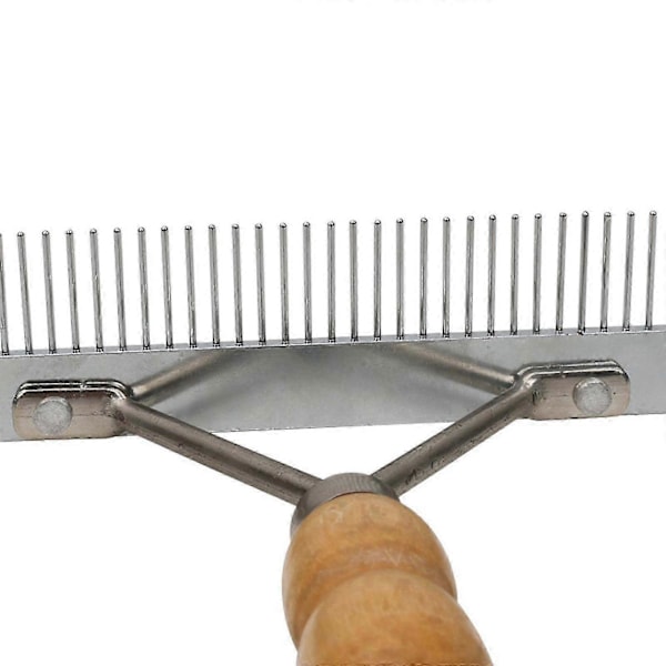 Dobbeltsidet Heste- og Katteplejekam til Udfiltring af Langt Hår, Professionelt Redskab til Fældning med Rive Design