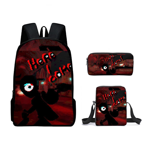 Doors Koululaukku Matkareppu Olkalaukku Penaali setti Lapsille Opiskelijoille 11 3Pcs Set