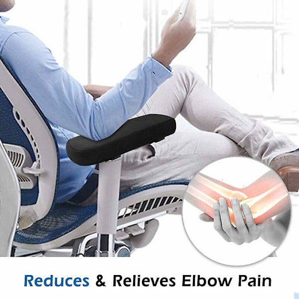 Stol Armstödsdyna, 2-delars Set Ergonomisk Kontorsstol Högdensitets Memory Foam Mjuk Armbågsdyna, För Underarmsdekompression, Cushion Universe