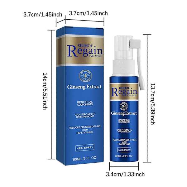 Regain Hårspray Dense Spray Röd Ginseng Hårspray 60ml PU5495