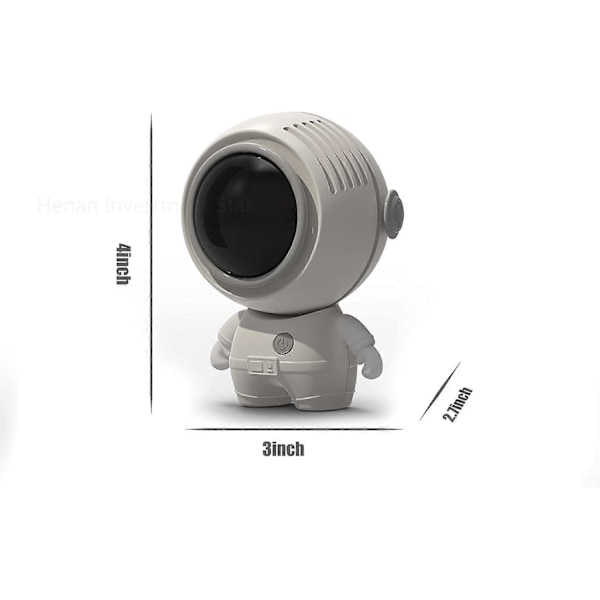 Astronautfläkt, Portabel Mini Halsbandsfri Bladlös Tyst Turbofläkt, USB Uppladdningsbart Litiumbatteri, 360 Justerbart Luftutsläpp (Vit Astronautfläkt)