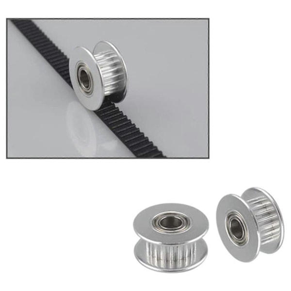3D-skrivare Idler GT2 20 Tänder Synkron Remhjul Inre Hål 5mm Bredd 6mm Lämplig för VzBoT 3D-skrivare