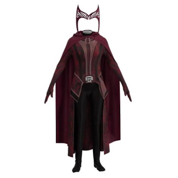 4-14 Vuotta Lasten Tyttöjen Scarlet Witch Cosplay Juhlapuku Karnevaali A 11-12Years