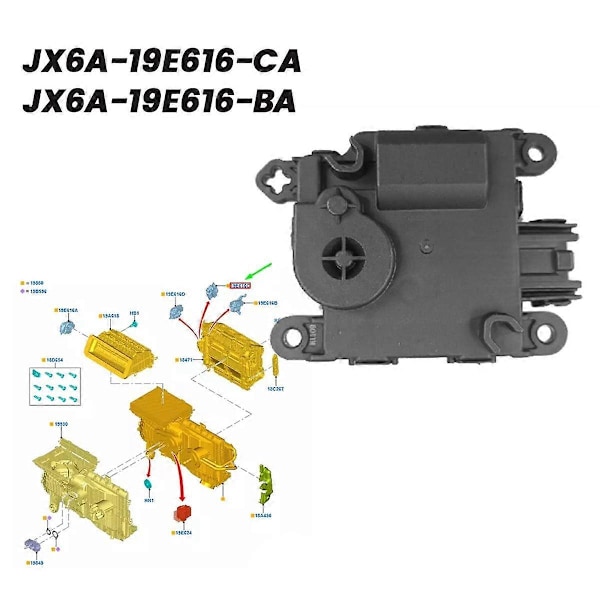 Auton lämmityslaitteen moottori JX6A-19E616-CA Focus MK4 2019-2024 JX6A-19E616- Ilmastointi Lämmitys A