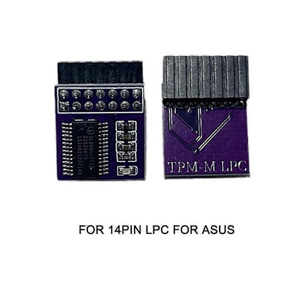 TPM 2.0 Salausmoduuli Tukee 11 Päivitys LPC-14 Pin Etäkortti Tuki Emolevy f