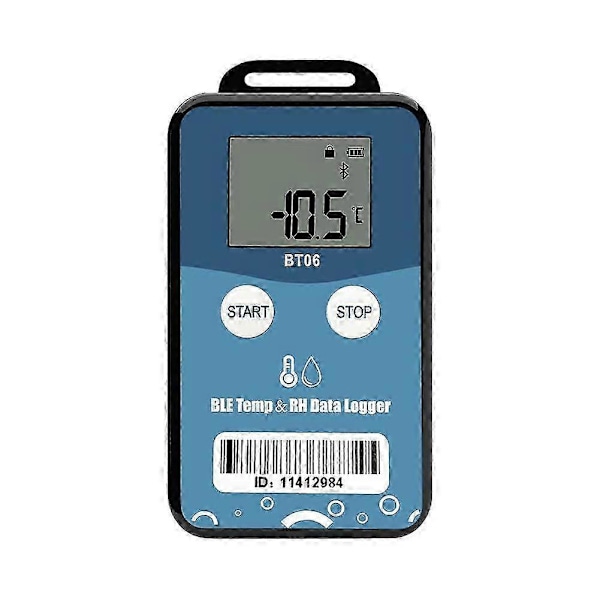 BT06 Mini Datalogger för Temperatur och Luftfuktighet Digital 32000 Punkter Intern Sensor Långdistans Bluetooth-inspelare