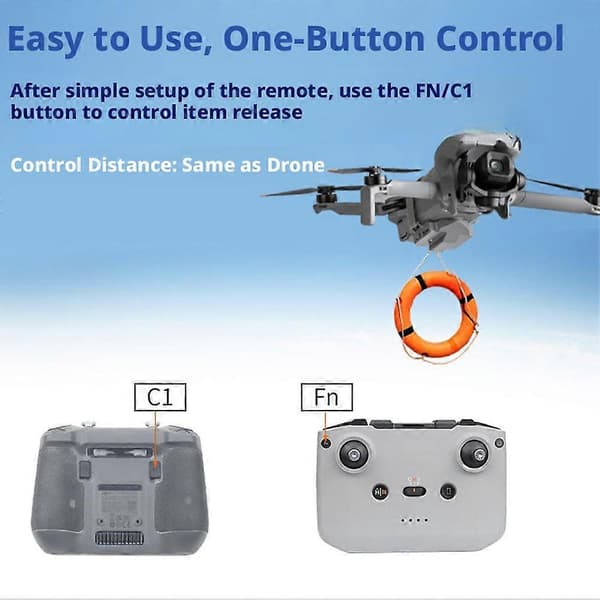 for DJI Mini 5 Pro / Mini 4 Pro parabolisk oscillator Drone Dropper Ny