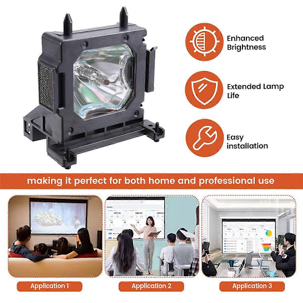 Projektorlampe LMP-H210 for Sony VPL-HW45ES, HW65ES, HW45EW - Forbedret Lysstyrke og Levetid