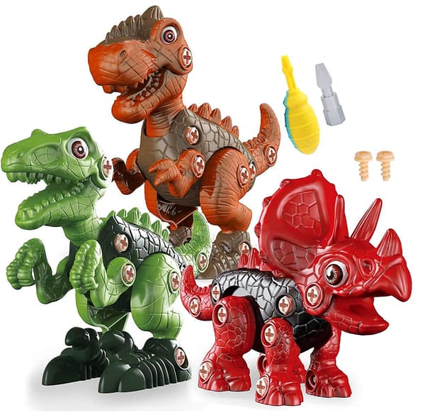 Demonterbare dinosaurleker for barn