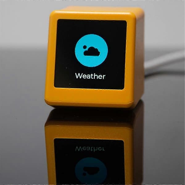 Til NerdMiner BitCoin Cryptocurrency Display Aktier, Valutakurs, Pris Ticker Vejr Tid Clock A