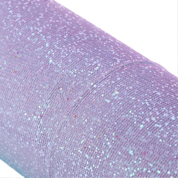 Regnbue Glitter Tyl Lang Fleksibel Udsøgt Praktisk Bred Anvendelse Glitrende Tyl til Bryllupsfest Mørkerød Blå Lilla