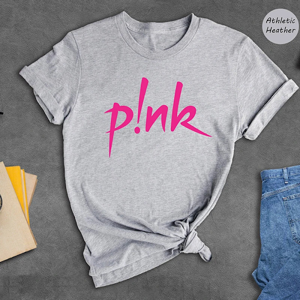 Rosa Bokstavtrykte Dame T-skjorter Bomull Musikkfestival Grafisk Tee Bomull 2023 Camisetas Gotiske Klær Kvinnelig T-skjorte Topper Gray M