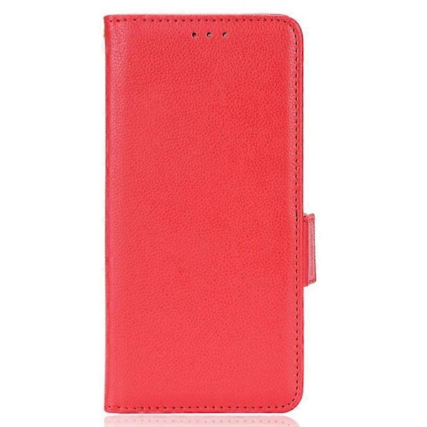 Kompatibel med Asus ROG Phone 5 / ROG Phone 5s / ZS676KS / ZS673KS Litchi Tekstur PU Læder Telefon Cover Magnetisk Lukning Wallet St Red