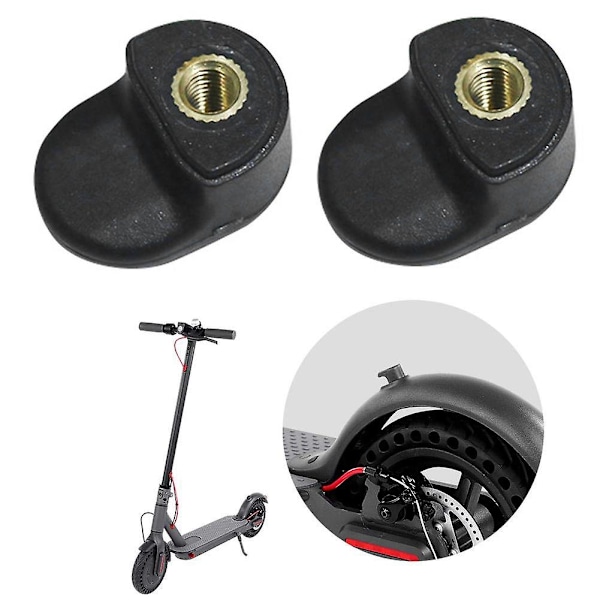 2 stk Bakskjerm Scooter Kropp Folding Force Hook Tilbehør For Elektrisk Scooter Skateboard Svart