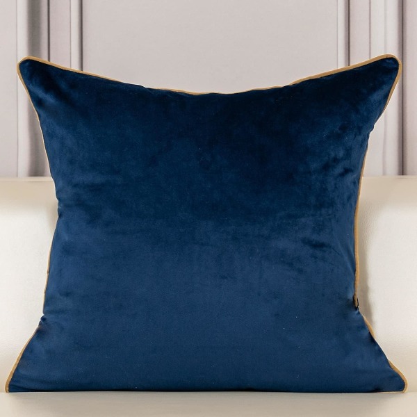 18 x 18 tuuman sininen kultainen ruudullinen geometriset linjat case  samettityynyliina Ylellinen moderni neliönmuotoinen cover koristeellinen  tyyny sohvalla asumiseen fcc1 | Fyndiq