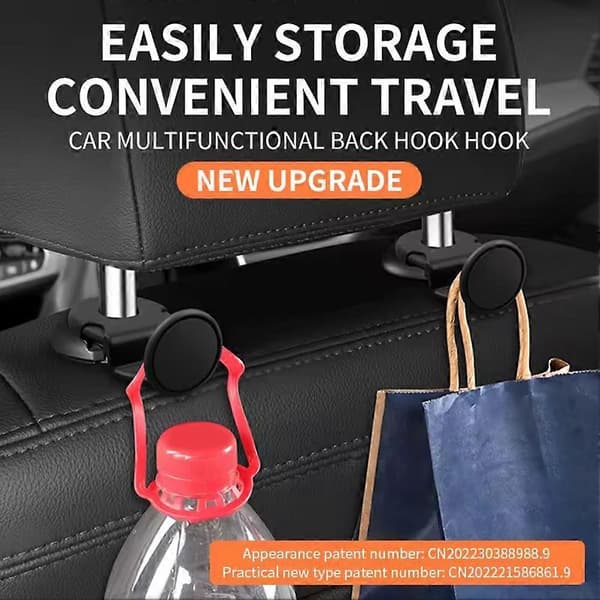 Car Seat Back Headrest Hooks For Storage Organizer Handbag Hanger Holder Hook A