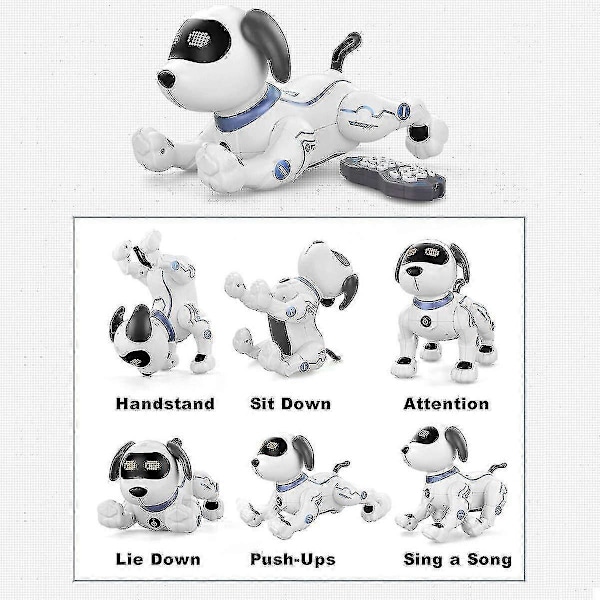 Fjärrkontroll Robot Hund Leksak Rc Stunt Hund Robot Leksak För Barn Interaktiv & Smart Dansande Robot Elektronisk Husdjursleksak n