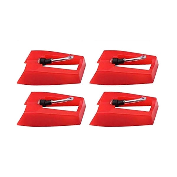 4-pakning Ruby platespiller nål platespiller stylus erstatning grammofon vinyl platespiller stylus