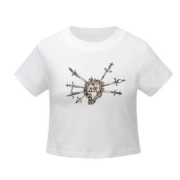 Lana Del Rey T-shirt Y2k Baby Tee Vintage Grafisk Baby Tee Y2k Lana Del Rey Baby Tee Lana T-shirt Æstetisk Tøj Gave til Fan White M