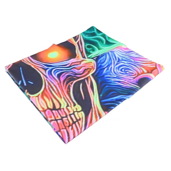 UV-reaktiv dödskalletapet Dekorativ Färgstark Mystisk Handgjord Blacklight-tapet med Tillbehör Borstat Tyg GTYG(297) 200x150cm / 78.7x